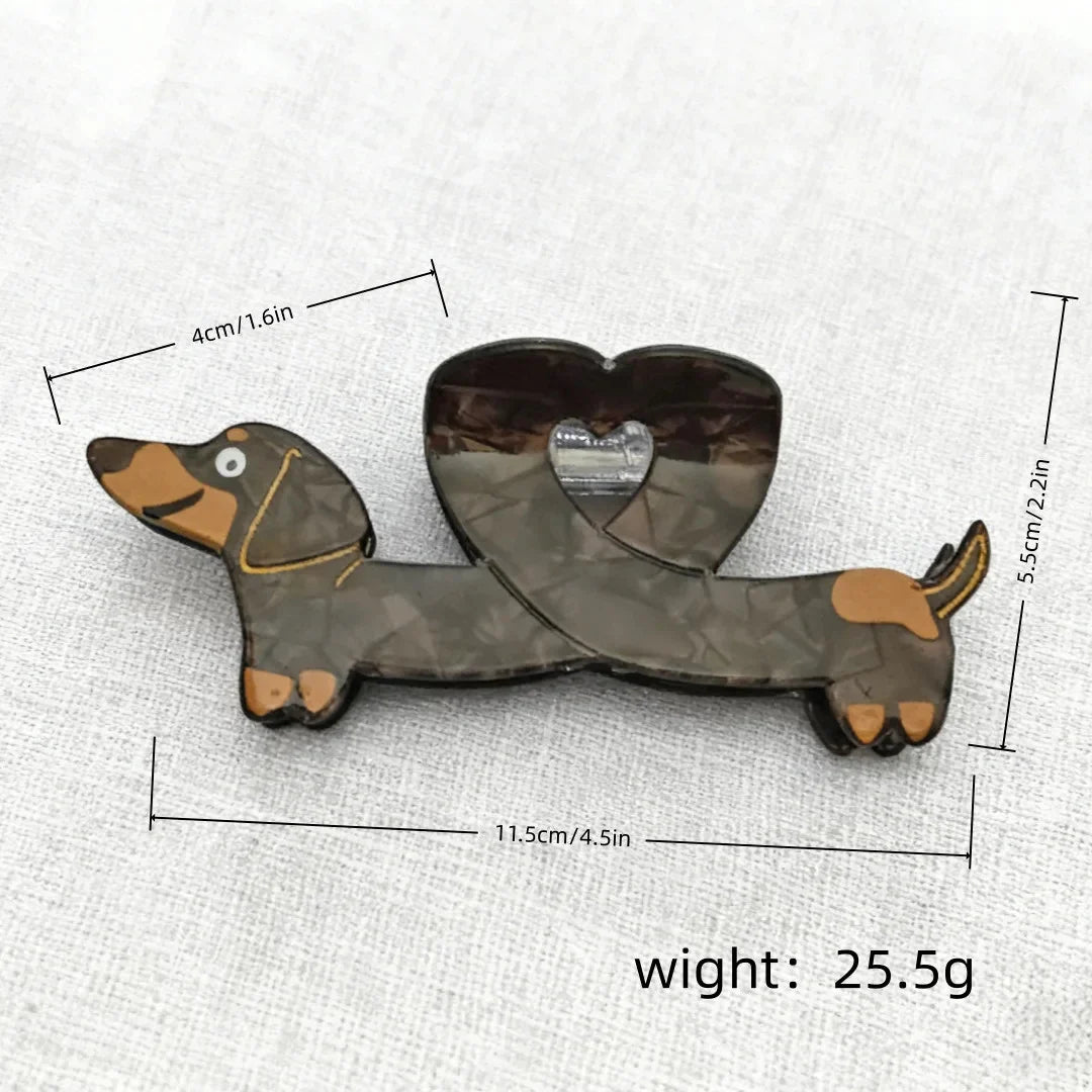 Cute Dachshund Hair Clip