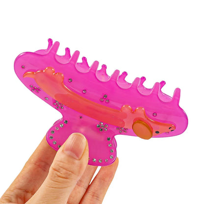 Cute Pink Dachshund Hair Claw