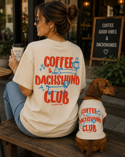 Coffee Dachshund Club Tee 2V