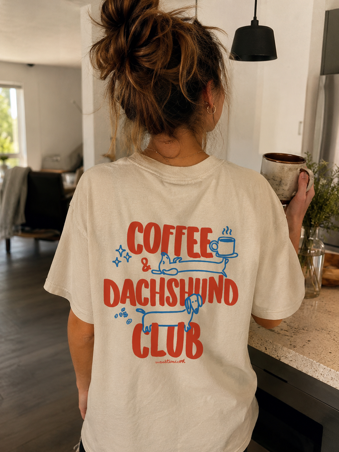 Coffee Dachshund Club Tee 2V