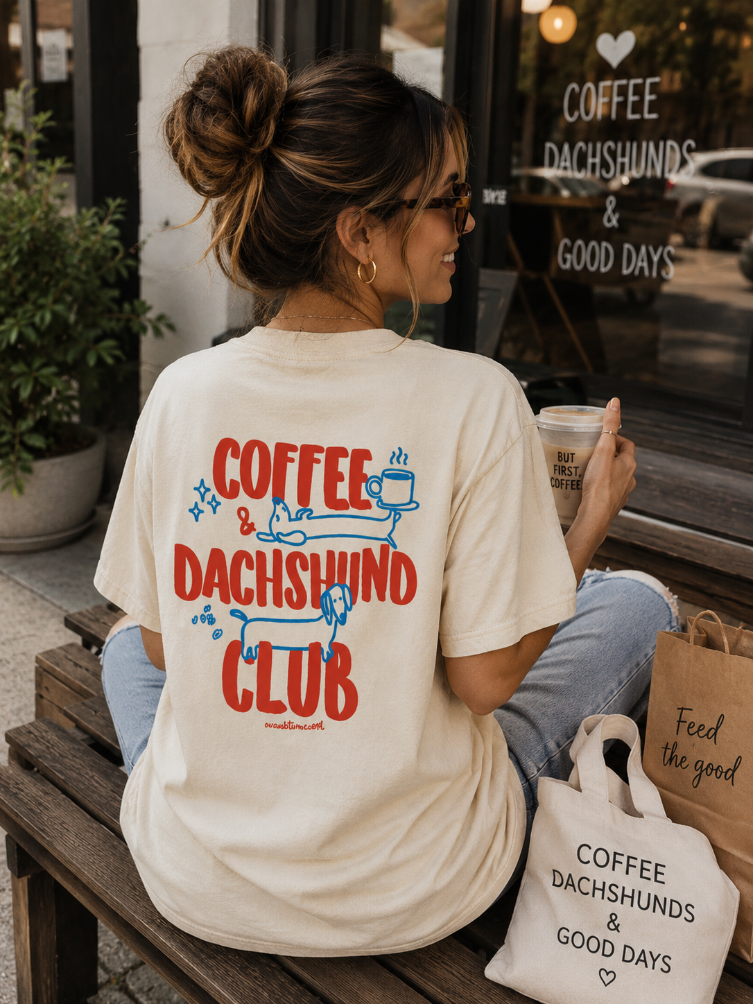 Coffee Dachshund Club Tee 2V
